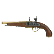 Left-Handed 18th Cent. Flintlock Brass Finish