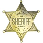 Grand County Sheriff Badge – Brass