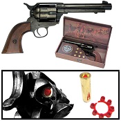 Western Cap Gun 1873 Peacemaker Pistol Blued Finish 