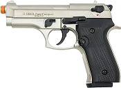 Front Firing Beretta V92F Compact  9MMPA Blank Gun Satin