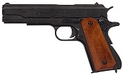 Replica M1911A1 Government Automatic Pistol Non-Firing Gun Black, Dark Wood Grips