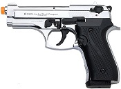 Front Firing Beretta Jackal Compact Full Auto 9MMPA Blank Gun Chrome