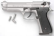 Beretta 92F-8MM Blank Firing Gun-Nickel