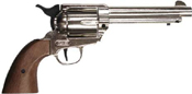 1873 Peacemaker 9MM/380 Blank Gun Silver-Wood