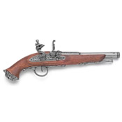 18th Century Replica Pirate Flintlock Pistol-Gray
