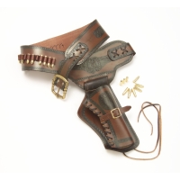 Old West Single Rig Holster With Bullets