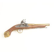 Replica 18th Century Flintlock Pistol - Brass