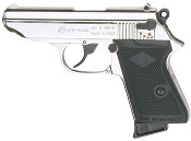 PPK 8MM Blank Firing Gun-Nickel
