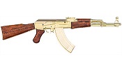 AK-47 Assault Rifle Replica, Gold Finish