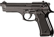 Kimar M92 8MM Semi-Auto Blank Firing Pistol - Black Finish