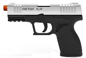 Retay Front Firing XR Nickel  9MMPA Blank Gun 