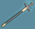 CHARLEMAGNE LETTER OPENER WITH SCABBARD