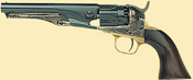 1860 Army Steel Sheriff Black Powder Revolver