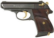 V-PPK 9MMPA Blank Firing Gun - Black Gold