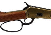 M1892 WESTERN RIFLE WITH LOOP LEVER ANTIQUE BRASS FINISH NON FIRING REPLICA GUN