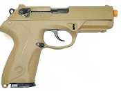 Front Firing Beretta P4 Storm Replica 9MMPA Blank Firing Gun-Desert Sand