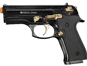 Front Firing Beretta Cougar 9MMPA Blank Firing Gun Black Gold